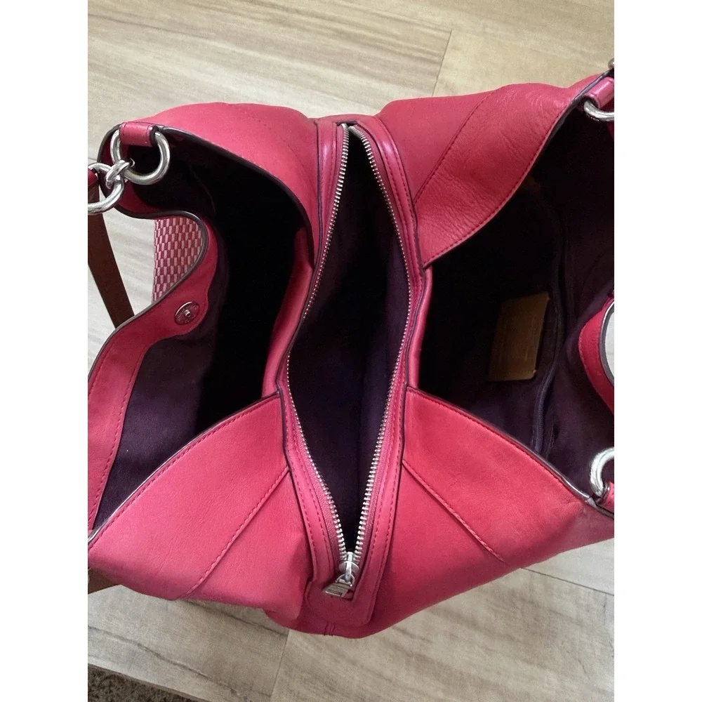 Coach Lexy Legacy Bag Magenta Pink